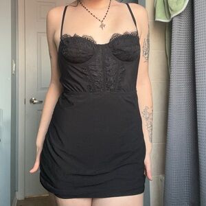 Urban Outfitters Elegant Lace Little Black Dress